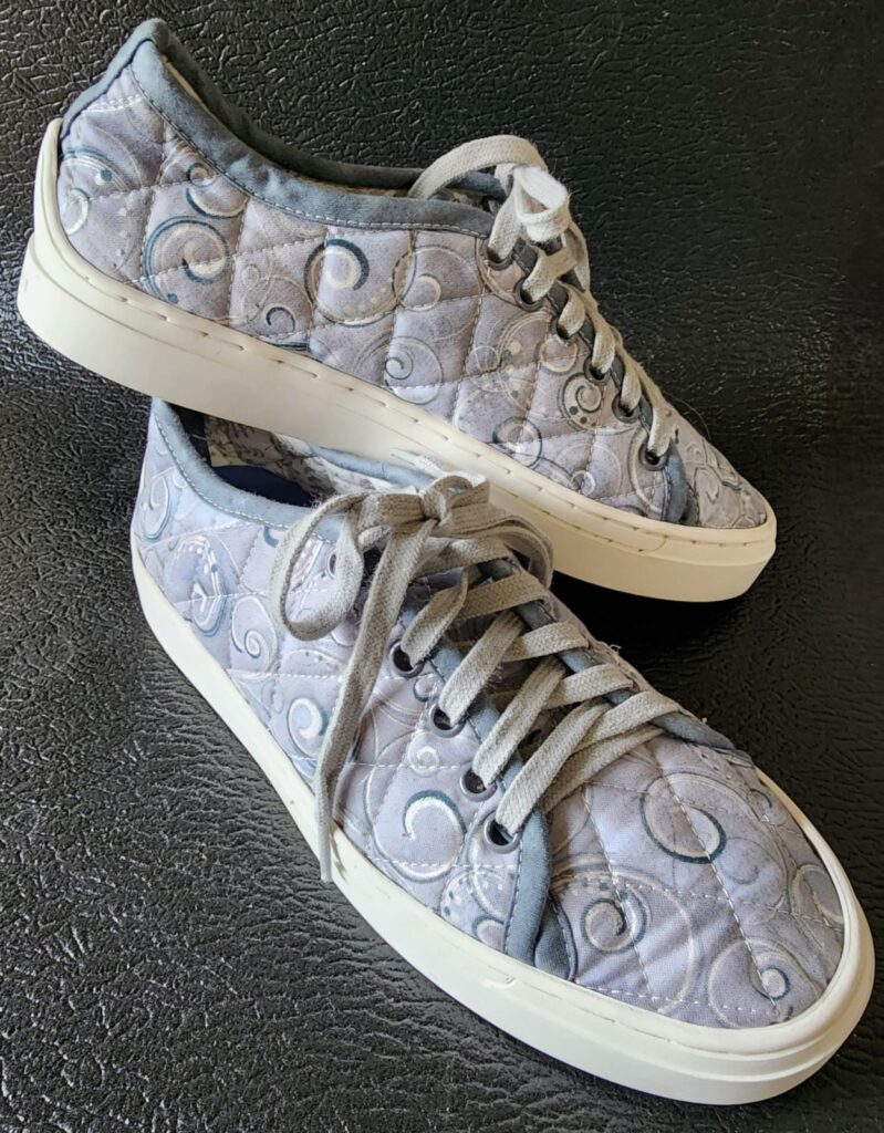 Project image of shoe sewing project.