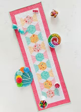 Image of a candy inspired sewing project.