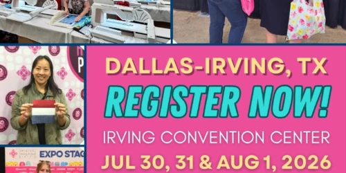 Original Sewing & Quilt Expo registration flyer