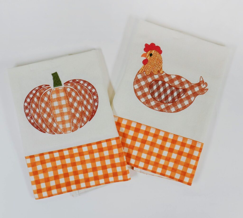 Fall sewing project images.