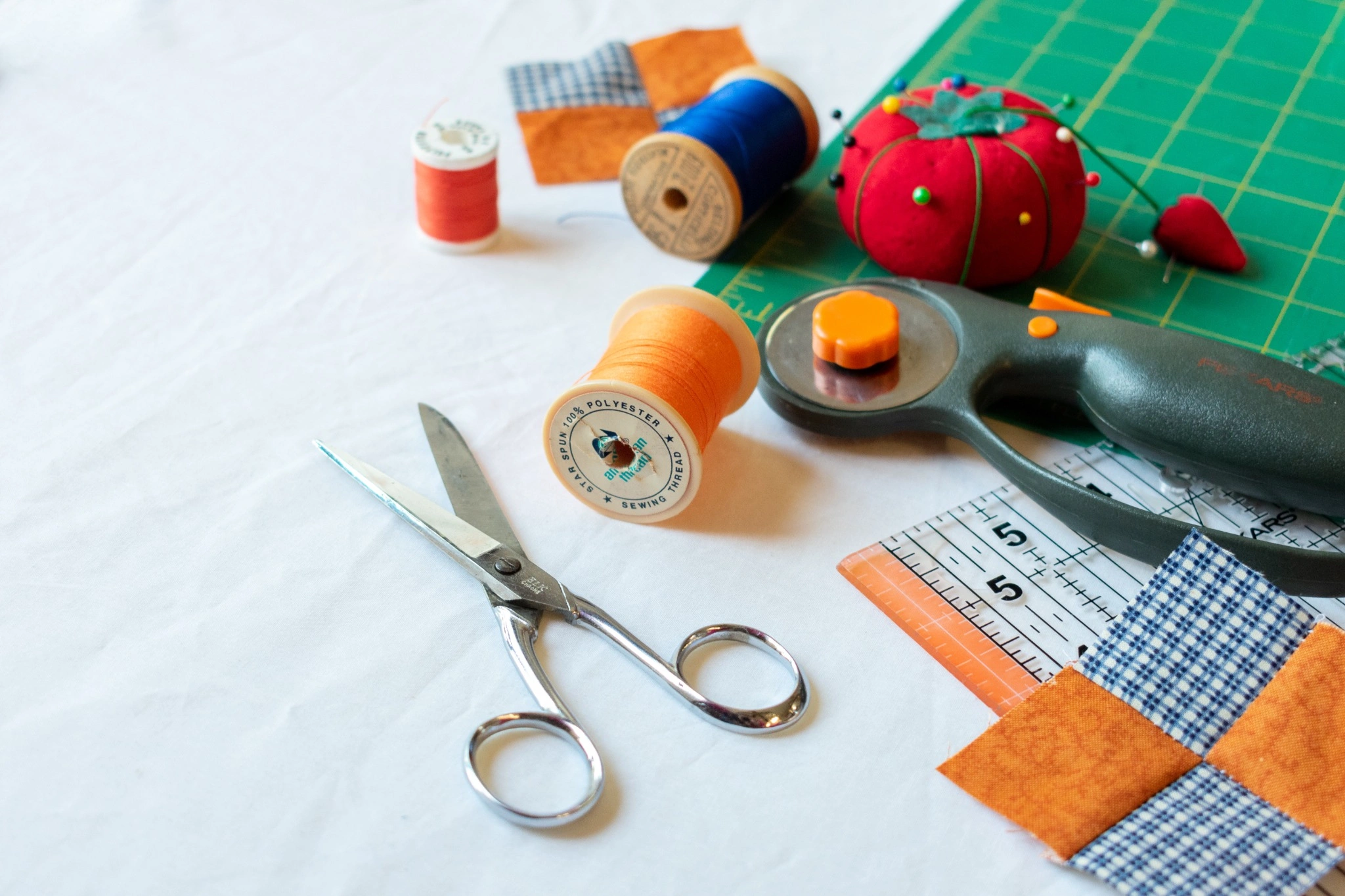 Quilting supplies and fabric