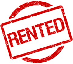 Clip Art of the word "rented"