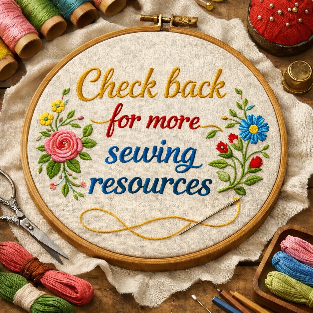 Embroidery check back project