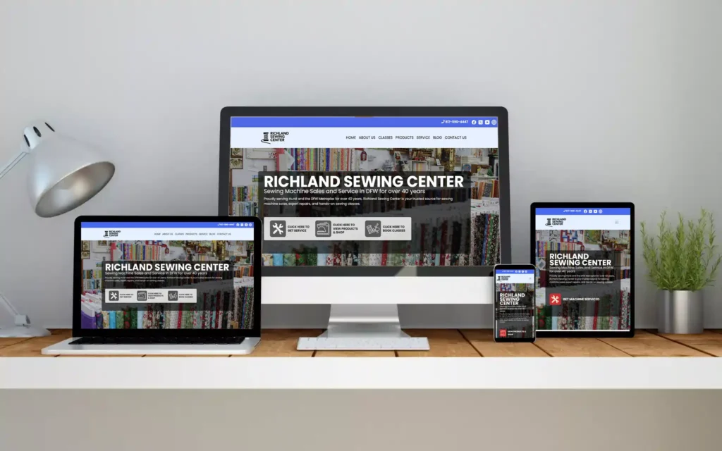 Richland Sewing Center new responsive design