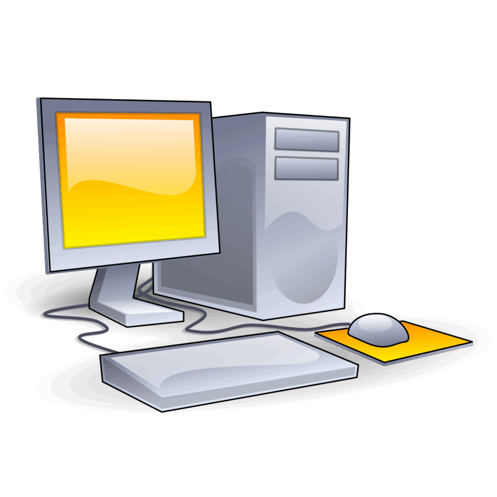 Clip art of a computer.