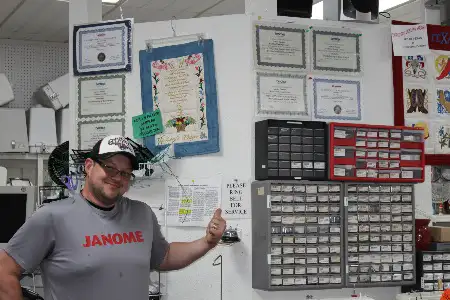 James - Service Technician for Richland Sewing Center
