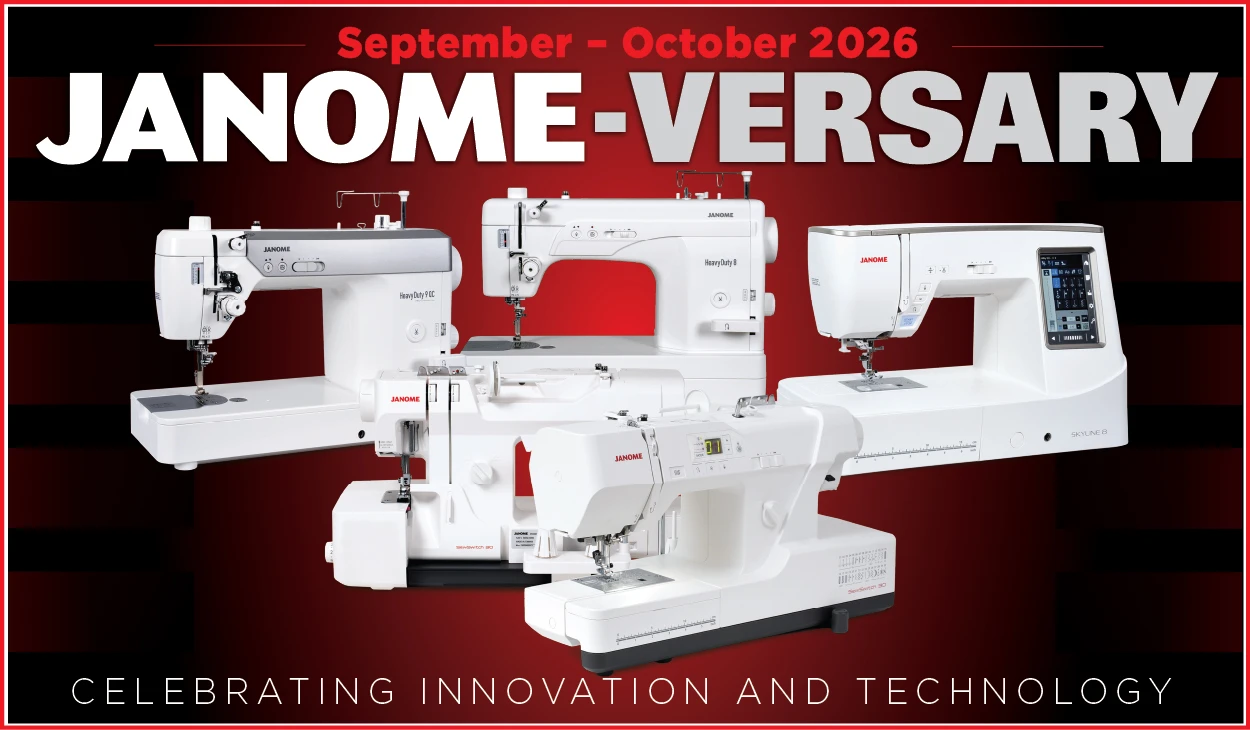 Janome flyer for October 2026.